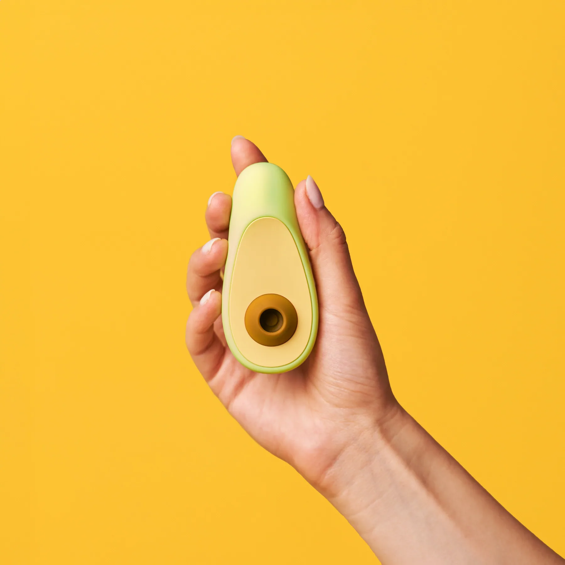 Avocado clitoral massager — detail